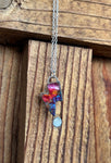 Purple Spiny Bolt necklace