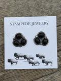 Triple earrings